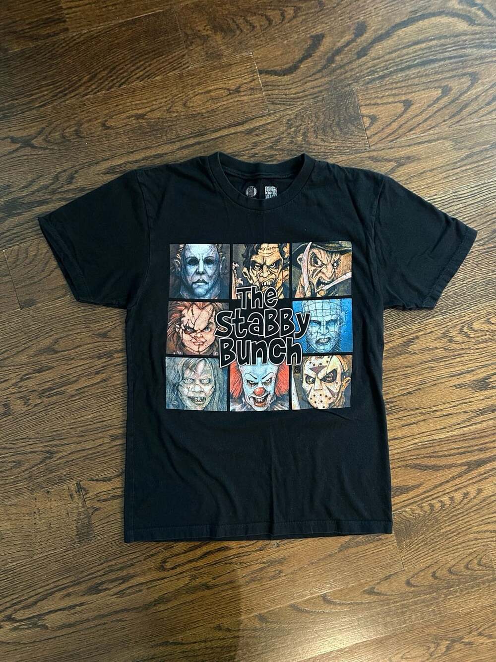 Big Chris Art The Stabby Bunch Horror Parody T-Shirt Size S